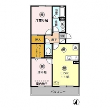 オークコートの間取り図
