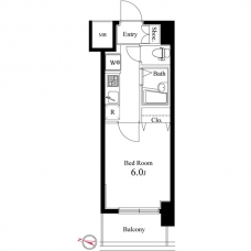 ハーモニーレジデンス池袋の間取り図