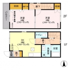 メゾネット・アミの間取り図