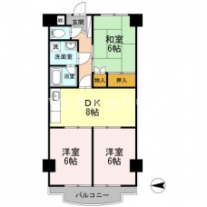 スカイハイツYOSHIMIの間取り図