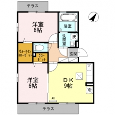 クレールⅥの間取り図