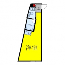 王子本町2丁目北棟の間取り図