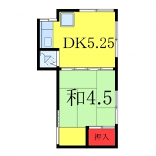 フレール小井土Ⅱの間取り図