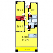 ルフォン板橋区役所前の間取り図