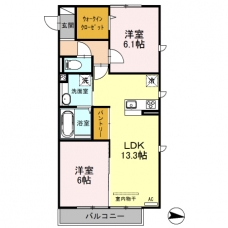 元町イグレットⅡの間取り図