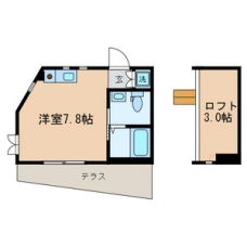 アルコーブの間取り図