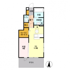 アムール光が丘Ａの間取り図