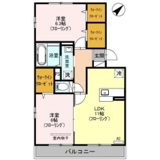エスベランサBの間取り図
