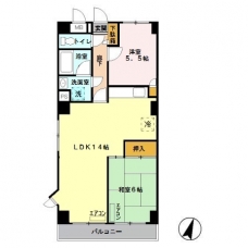 プレジール井山の間取り図