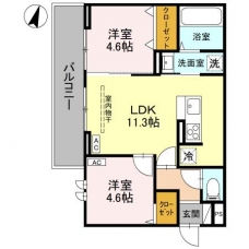 Noble Palais 針ヶ谷の間取り図