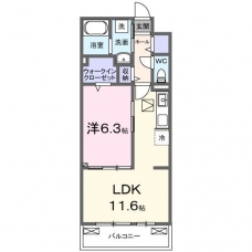 パルクヴィラⅡの間取り図