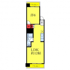 高島平第3ローヤルコーポの間取り図