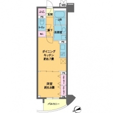 カスタリア池袋の間取り図