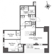 コンフォリア東上野の間取り図