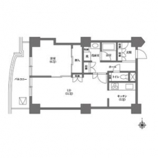 文京グリーンコートビュータワー本駒込の間取り図