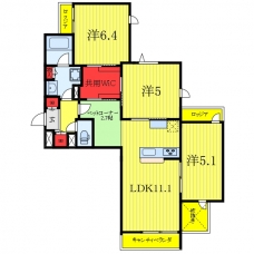 ヴァンドール志村の間取り図