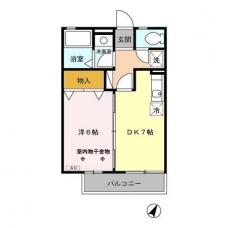 クローカス　Ⅰの間取り図