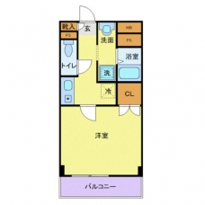 アンプルールリバーサイドの間取り図