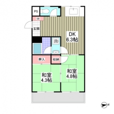 寿々喜マンションの間取り図