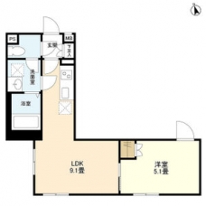 ウェルスクエアイズム目白EASTの間取り図