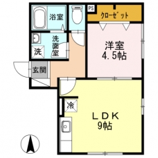 ハイムクライスⅠの間取り図