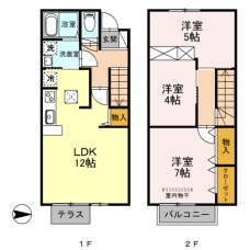 クレールシマダの間取り図