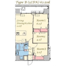 スプランディッド上野Northの間取り図