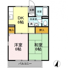 クローバーハイツの間取り図