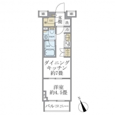 クレヴィア池袋Ｗｅｓｔの間取り図