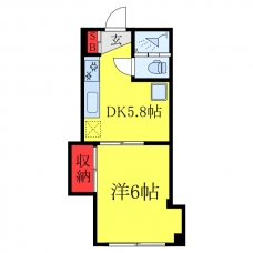 コーポウイングの間取り図