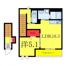 アイリスガーデンⅠの間取り図