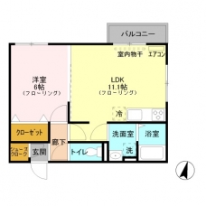 メゾン　ド　ソレイユ　Eの間取り図