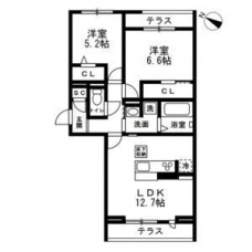 フルールの間取り図