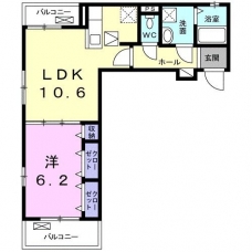 ディアコートｙｕｉの間取り図