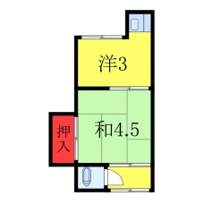 亀田荘の間取り図