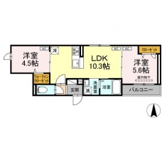 グラナーデ東尾久Ⅱの間取り図