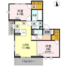 Celeste戸田公園の間取り図