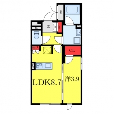 アトリオフラッツ日暮里の間取り図