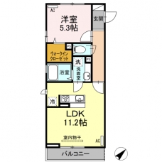 BrightHalu westの間取り図