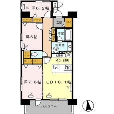 ロイヤルパークス西新井の間取り図