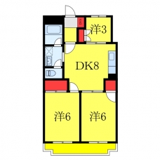 ハイツニューエイトの間取り図