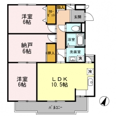 スカイ・ブリッジ　Dの間取り図
