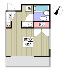 プールパール小豆沢の間取り図