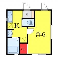 大山町ＹＫマンションの間取り図