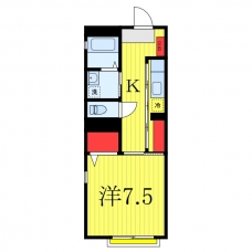 ノースポールB棟の間取り図