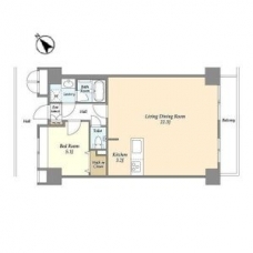 アウルコート南池袋の間取り図