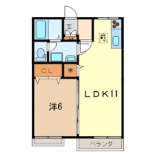 コスモハイツの間取り図