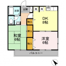 アメニティー８の間取り図
