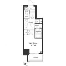 オープンブルーム川口並木の間取り図