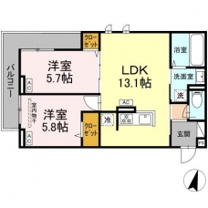 オードリーコートの間取り図